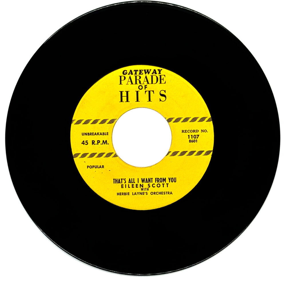 Eileen Scott : THAT'S ALL I WANT FROM YOU/ TWEEDLE DEE