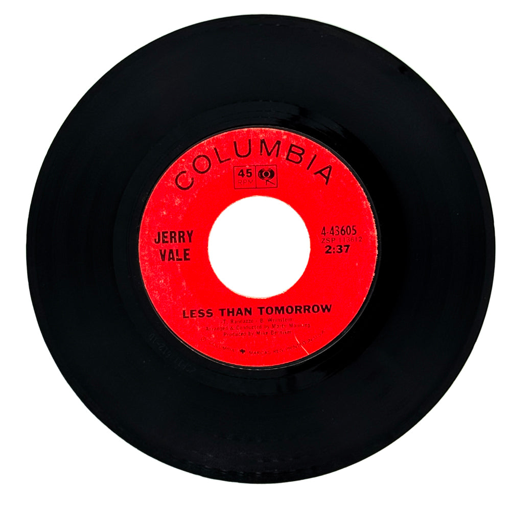 Jerry Vale : LESS THAN TOMORROW/ THIS DAY OF DAYS