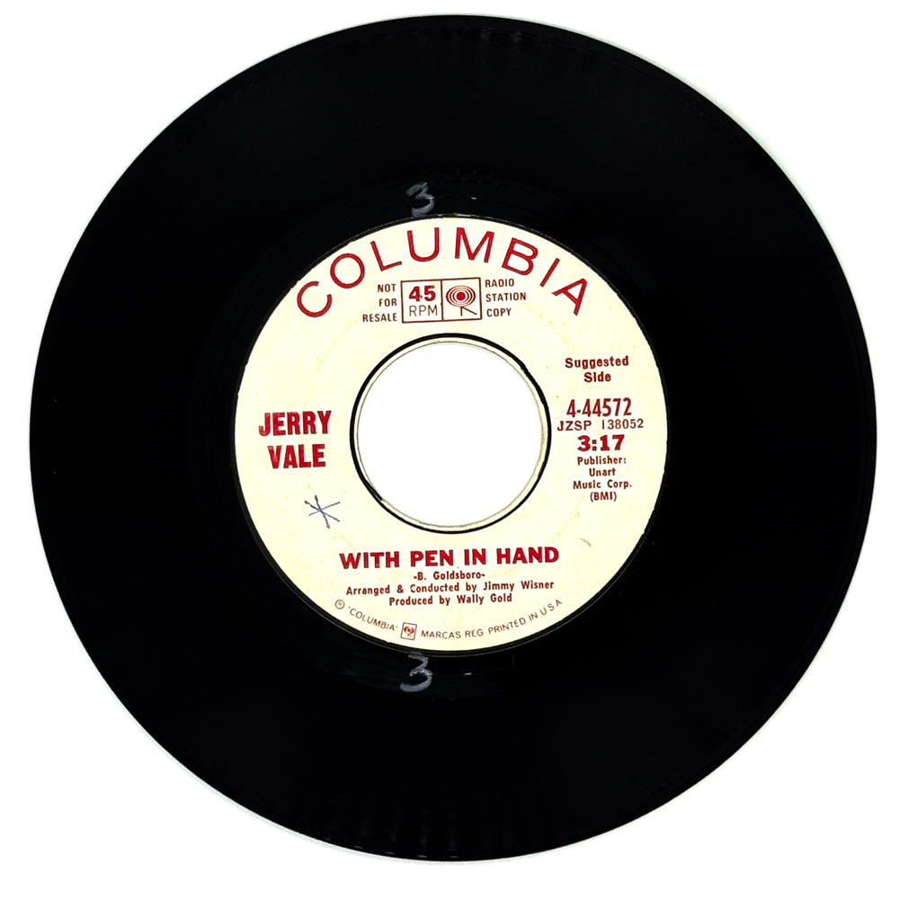 Jerry Vale : WITH PEN IN HAND/ THE LOOK OF LOVE