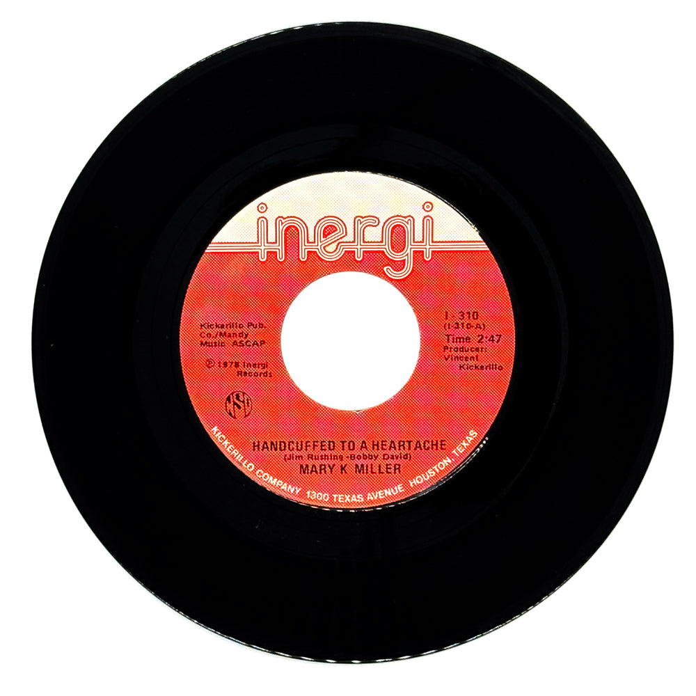 Mary K. Miller : HANDCUFFED TO A HEARTACHE/ OVER AND OVER (I FALL IN LOVE AGAIN)