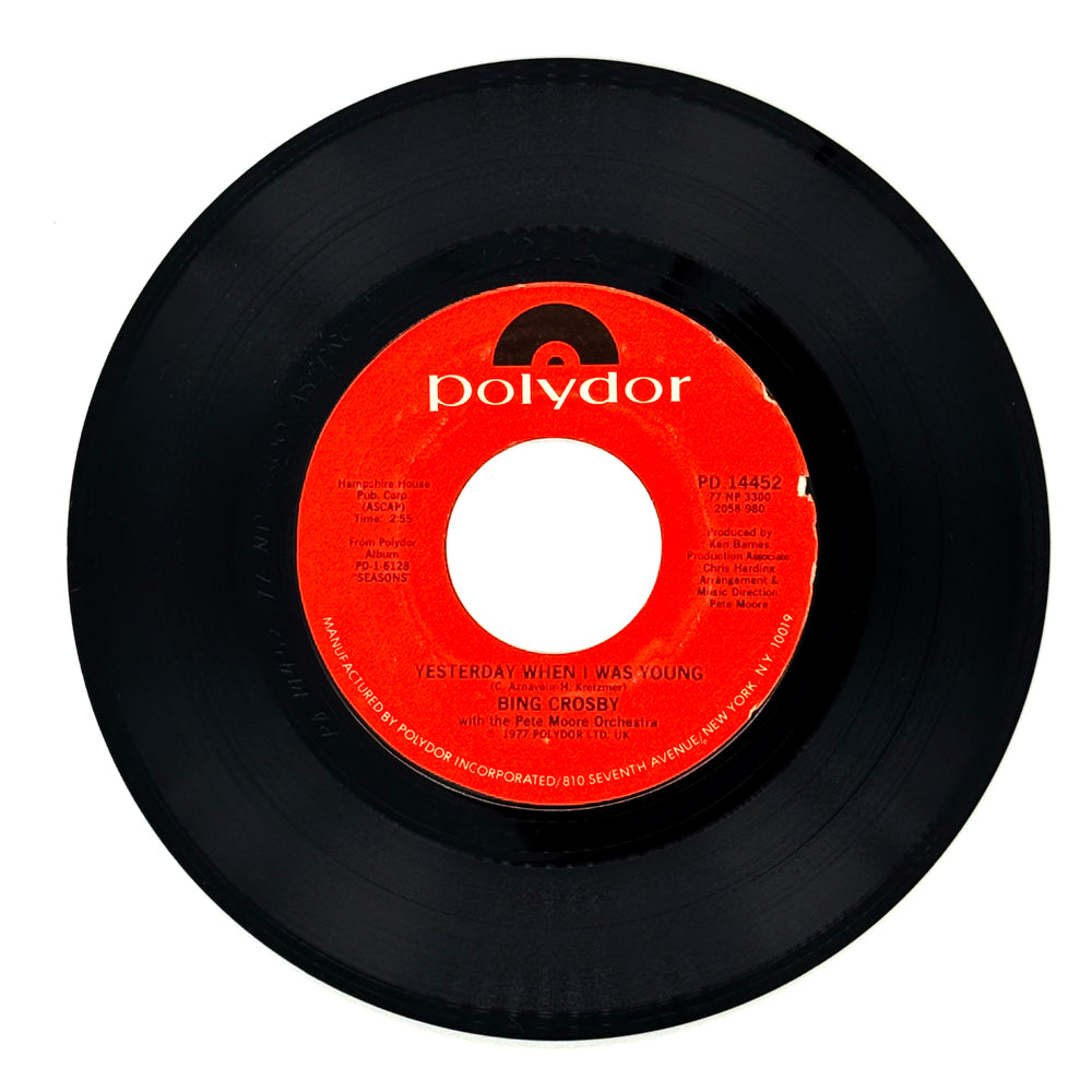 Bing Crosby : YESTERDAY WHEN I WAS YOUNG/ JUNE IN JANUARY