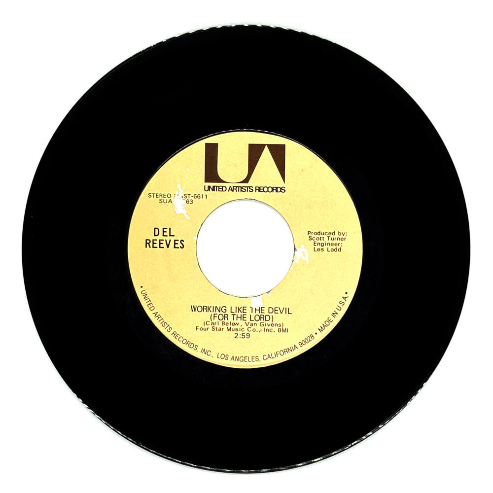 Del Reeves : WORKING LIKE THE DEVIL (FOR THE LORD)/ SIDEWALKS OF CHICAGO