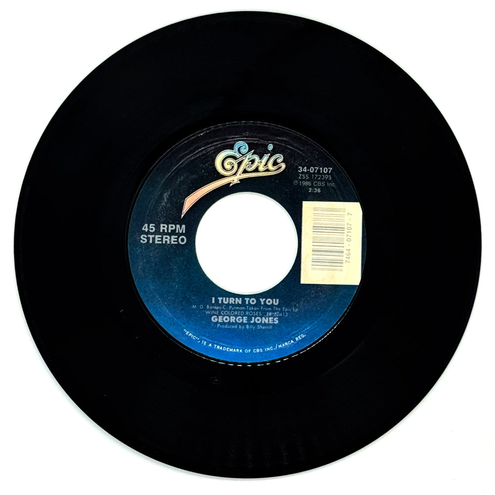 George Jones : I TURN TO YOU/ DON'T LEAVE WITHOUT TAKING YOUR SILVER