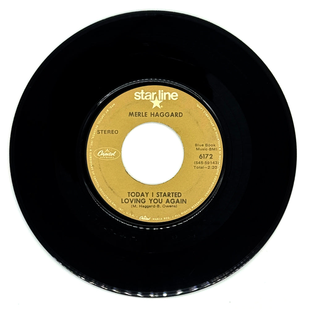 Merle Haggard : TODAY I STARTED LOVING YOU AGAIN/ THE FIGHTIN' SIDE OF ME