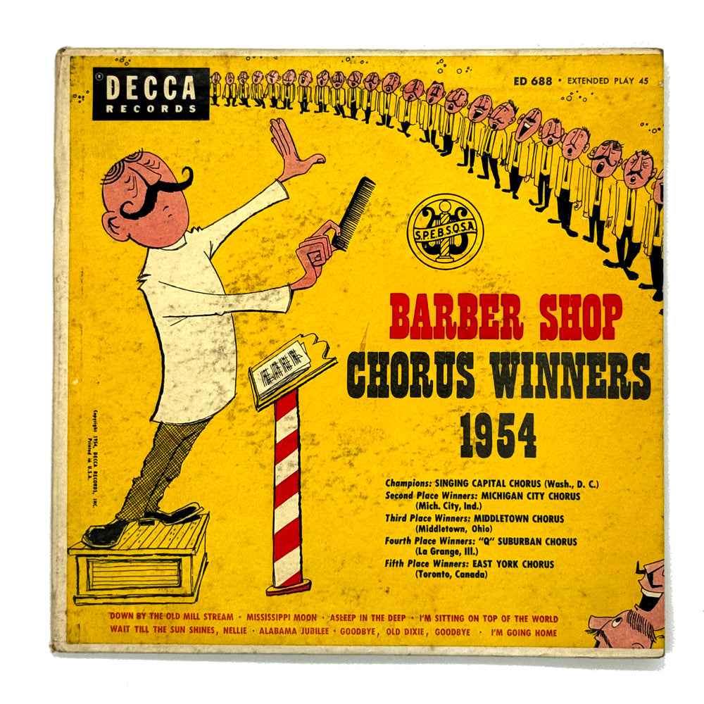• Various Artists : BARBER SHOP CHORUS WINNERS 1954