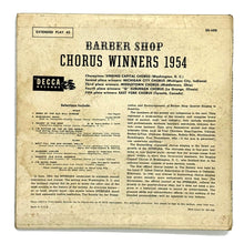 Load image into Gallery viewer, • Various Artists : BARBER SHOP CHORUS WINNERS 1954
