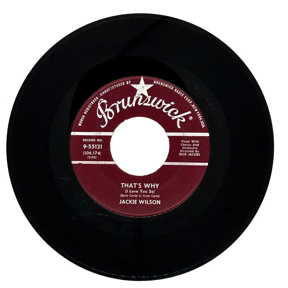 Jackie Wilson : THAT'S WHY (I LOVE YOU SO)/ LOVE IS ALL