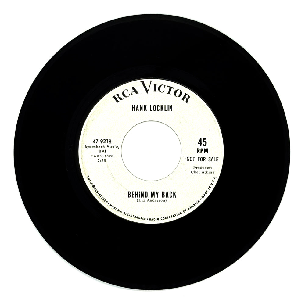 Hank Locklin : BEHIND MY BACK/ NASHVILLE WOMEN