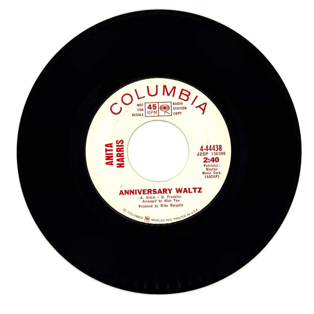 Anita Harris : ANNIVERSARY WALTZ/ COMES THE NIGHT (CAROL'S THEME)