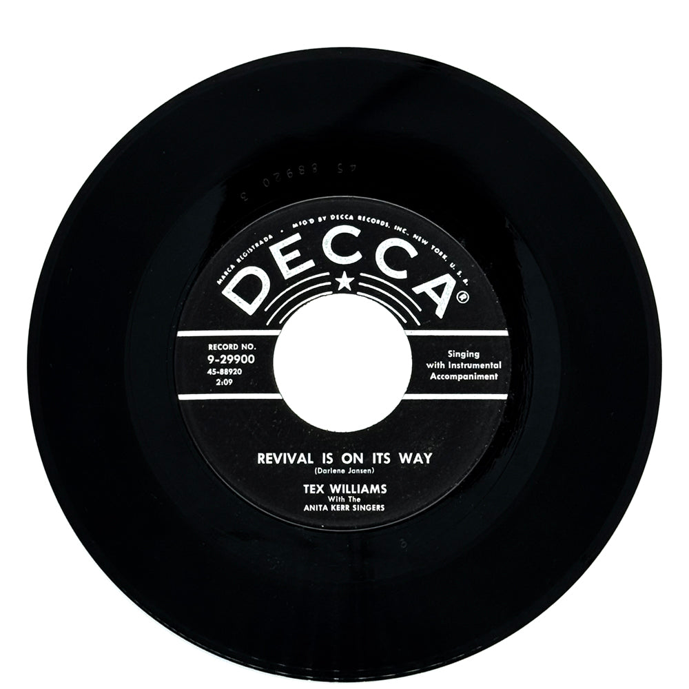 Tex Williams : REVIVAL IS ON ITS WAY/ SHAKE THE HAND OF A STRANGER