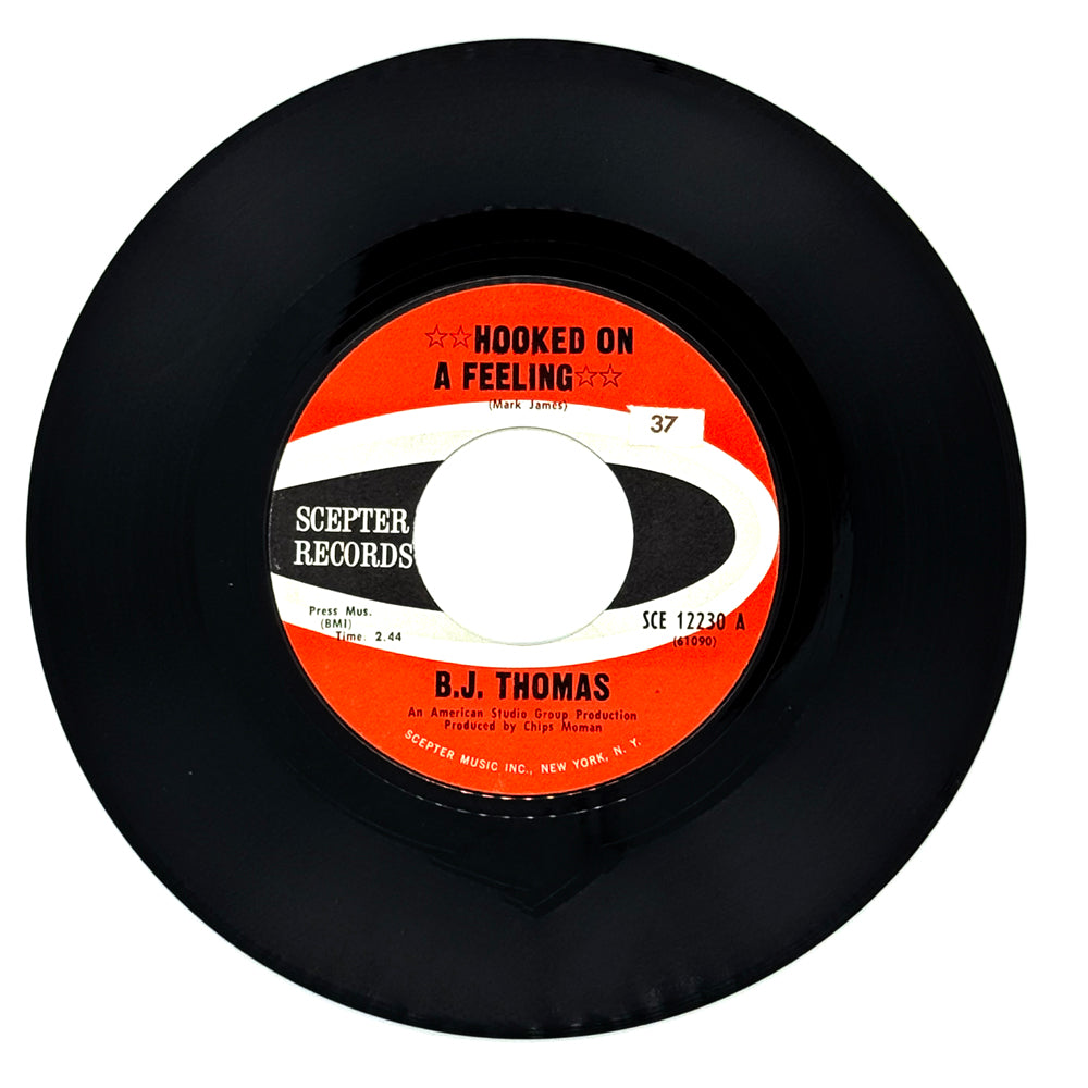 B.J. Thomas : HOOKED ON A FEELING/ I'VE BEEN DOWN THIS ROAD BEFORE