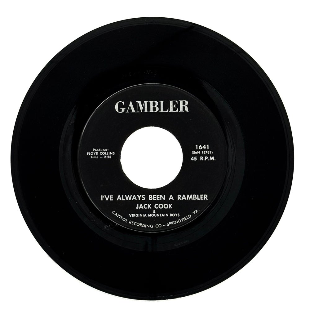 Jack Cook & Virginia Mountain Boys : I'VE ALWAYS BEEN A RAMBLER/ VIRGINIA MOUNTAIN BANJO