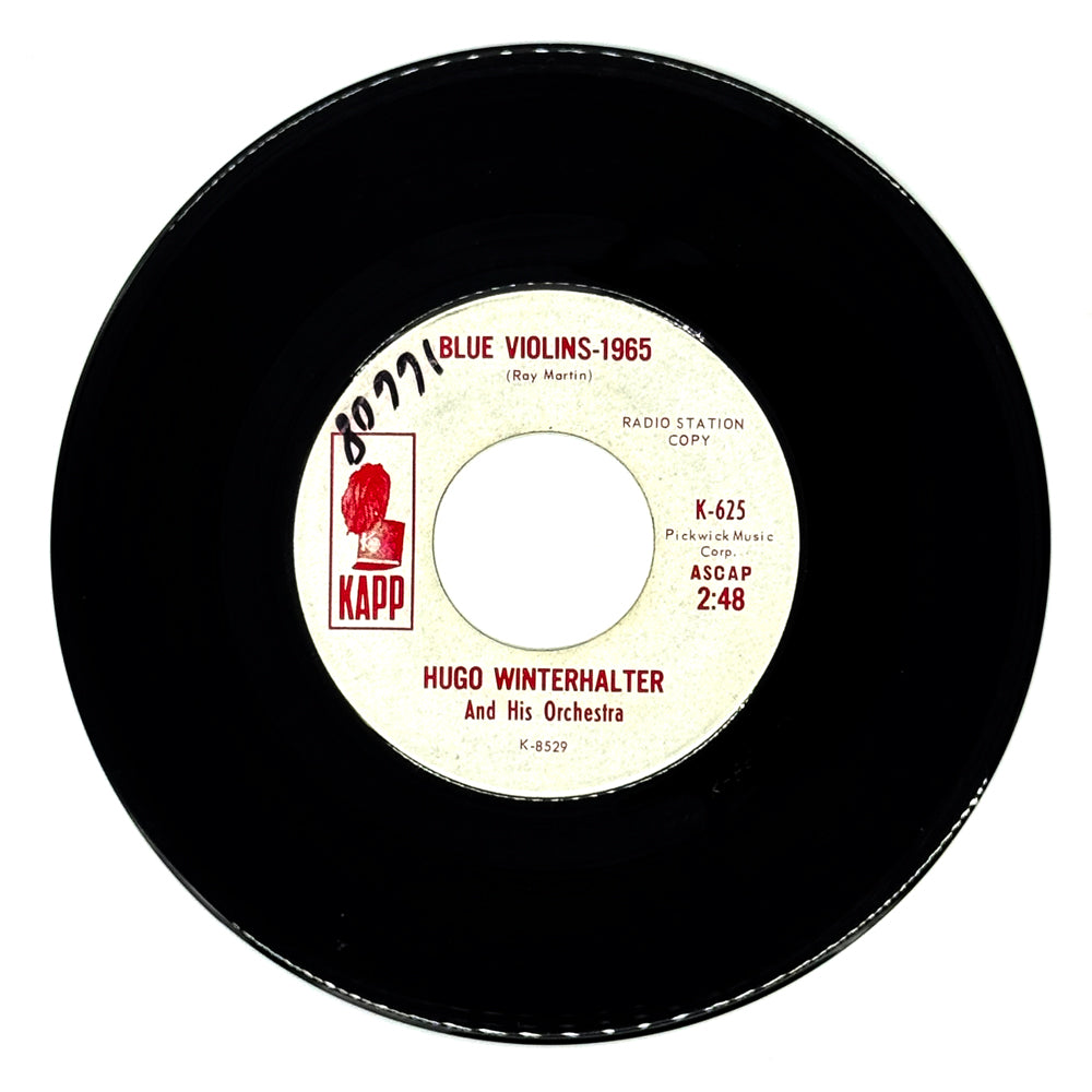 Hugo Winterhalter And His Orchestra : BLUE VIOLINS - 1965/ YOU  YOU YOU