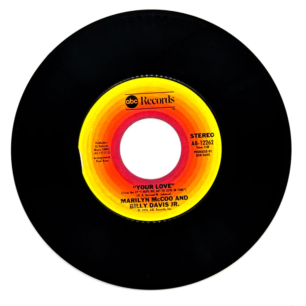 Marilyn McCoo & Billy Davis, Jr. : YOUR LOVE/ MY LOVE FOR YOU (WILL ALWAYS BE THE SAME)