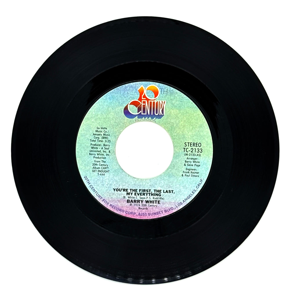 Barry White : YOU'RE THE FIRST, THE LAST, MY EVERYTHING/ MORE THAN ANYTHING, YOU'RE MY EVERYTHING