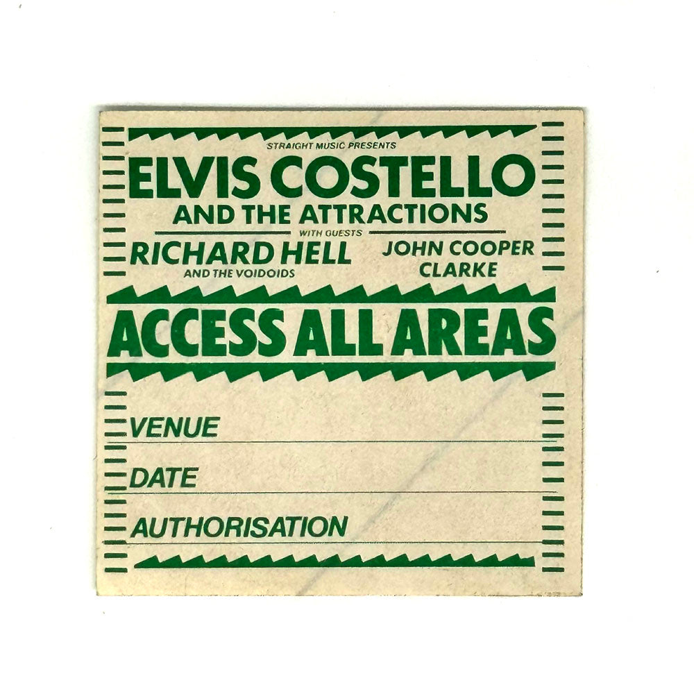 All Access Sticker | ELVIS COSTELLO AND THE ATTRACTIONS, RICHARD HELL, JOHN COOPER BAND