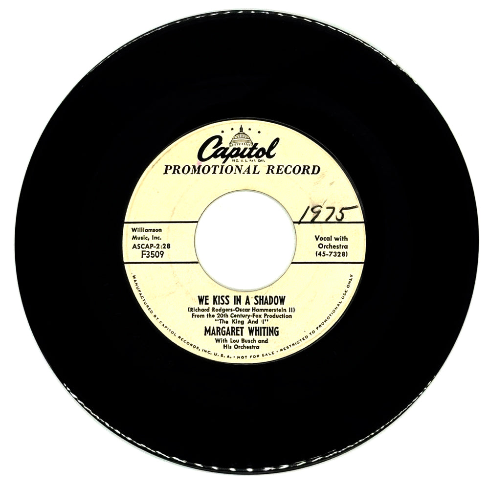 Margaret Whiting : WE KISS IN A SHADOW/ HELLO, YOUNG LOVERS