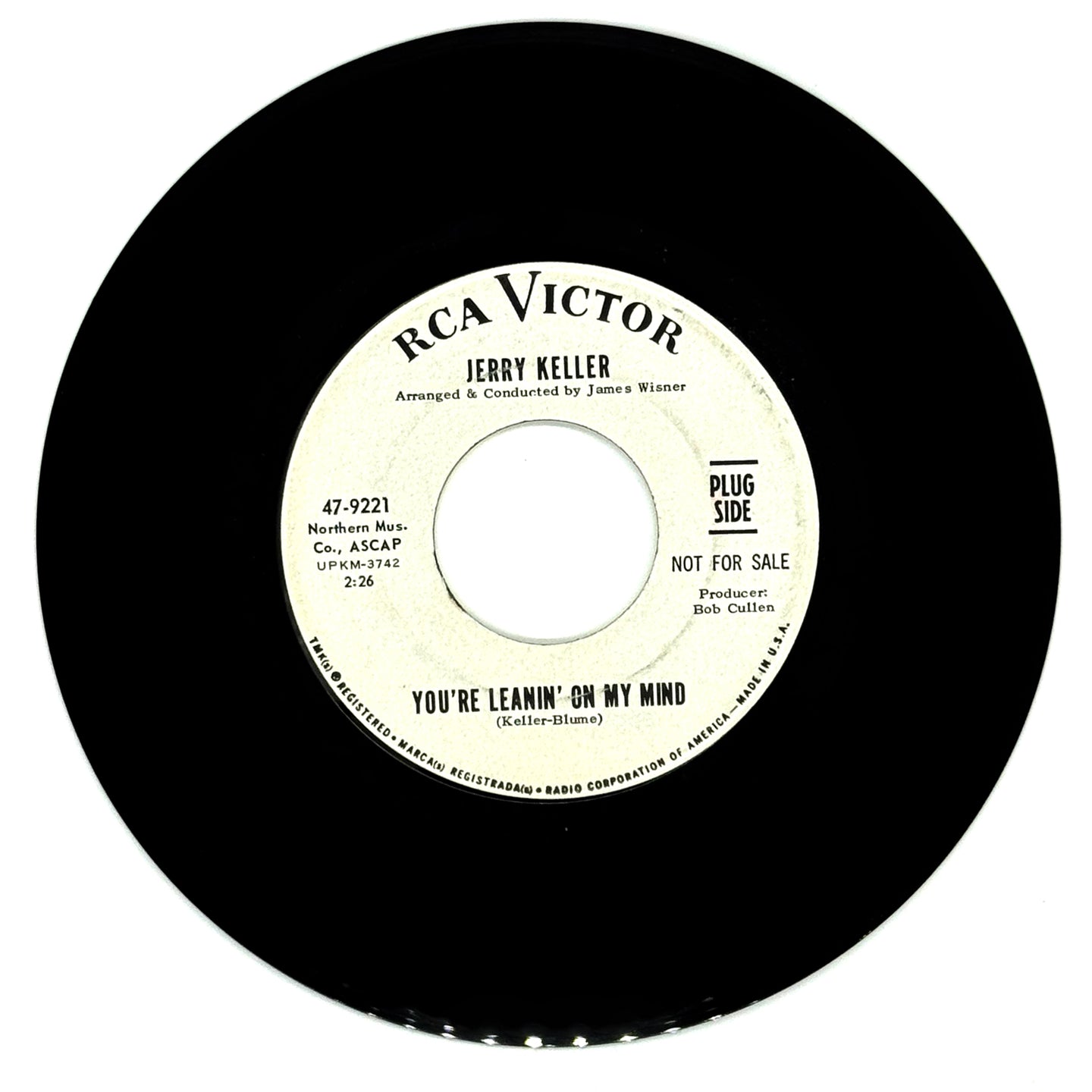 Jerry Keller : YOU'RE LEANIN' ON MY MIND/ MY HEART LOVES THE SAMBA (BEST OF ALL)