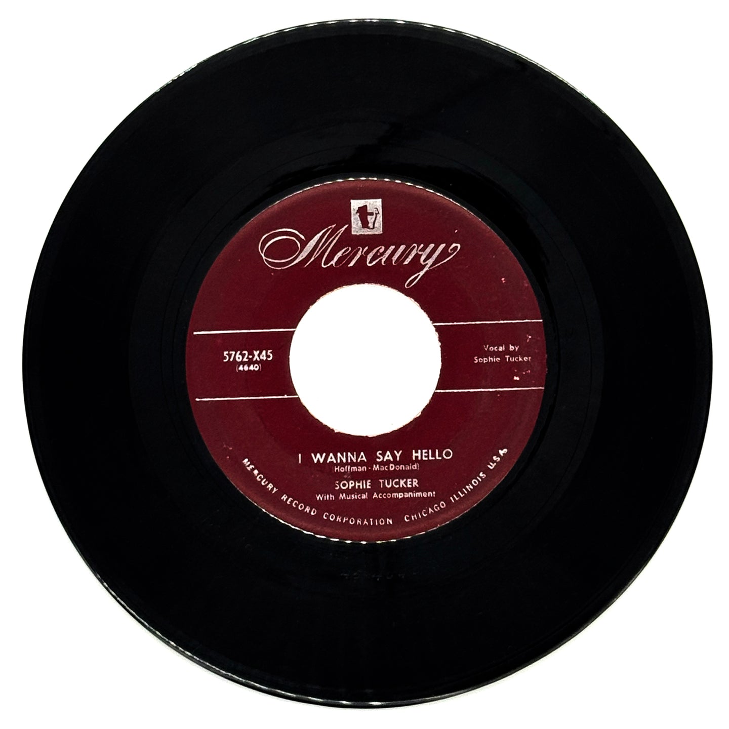 Sophie Tucker : I WANNA SAY HELLO/ AFTER YOU'VE GONE