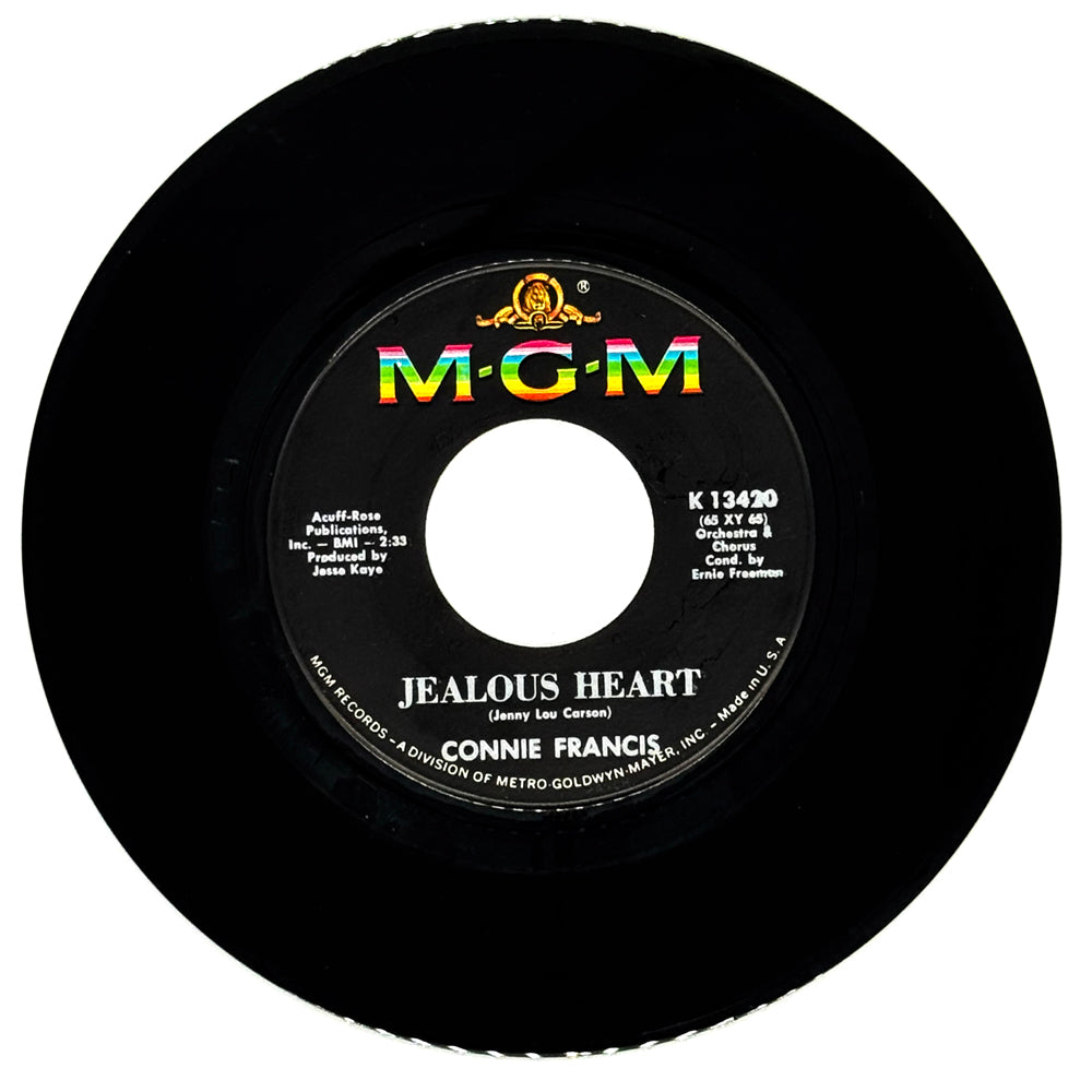 Connie Francis : JEALOUS HEART/ CAN I RELY ON YOU