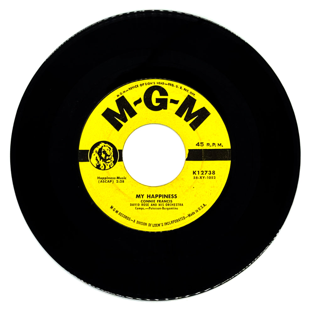 Connie Francis : MY HAPPINESS/ NEVER BEFORE