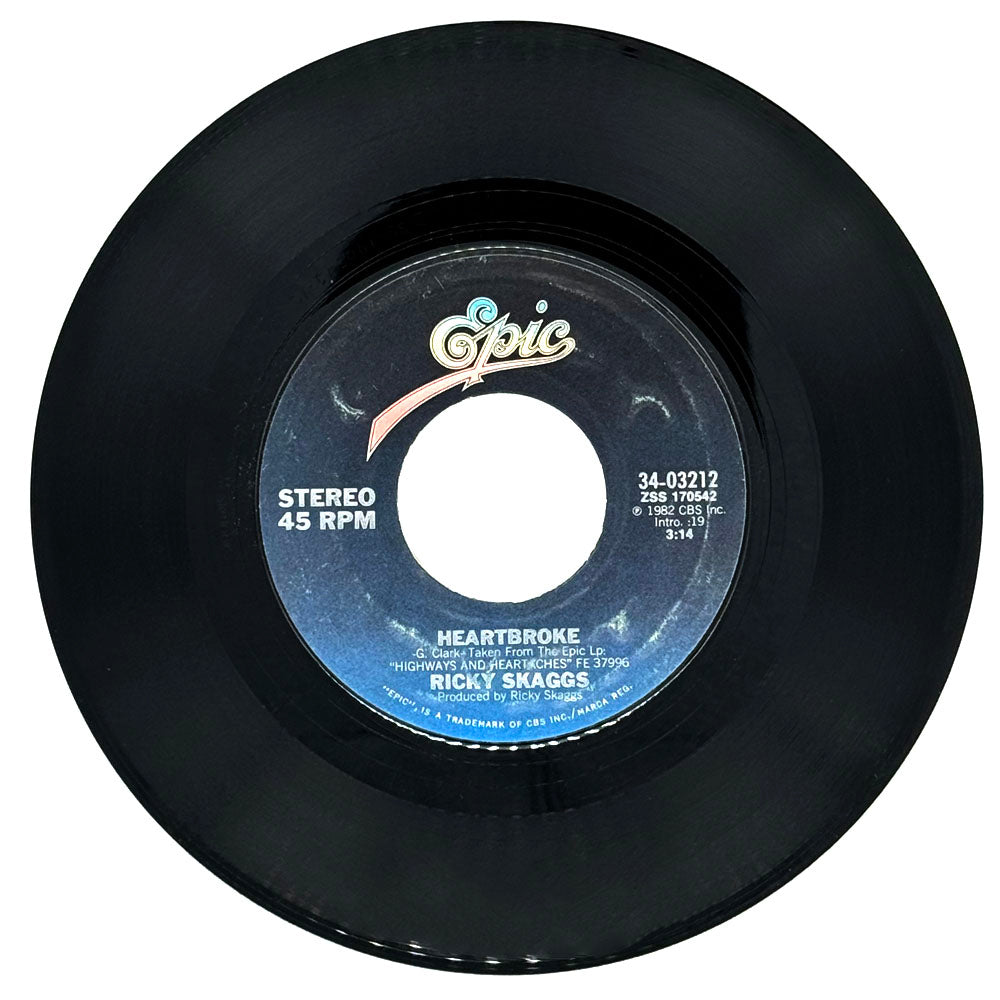 Ricky Skaggs : HEARTBROKE/ DON'T THINK I'LL CRY