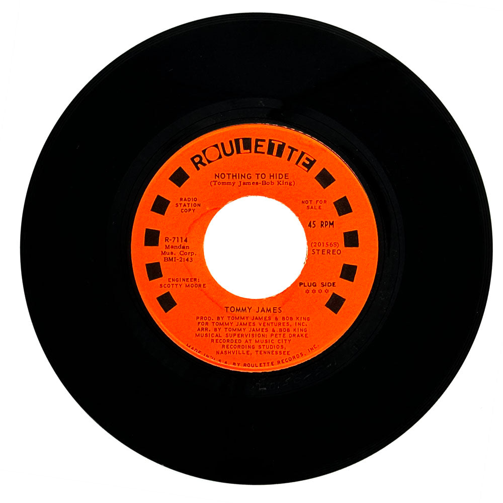 Tommy James : NOTHING TO HIDE/ NOTHING TO HIDE