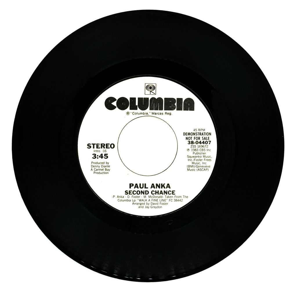Paul Anka : SECOND CHANCE/ SECOND CHANCE