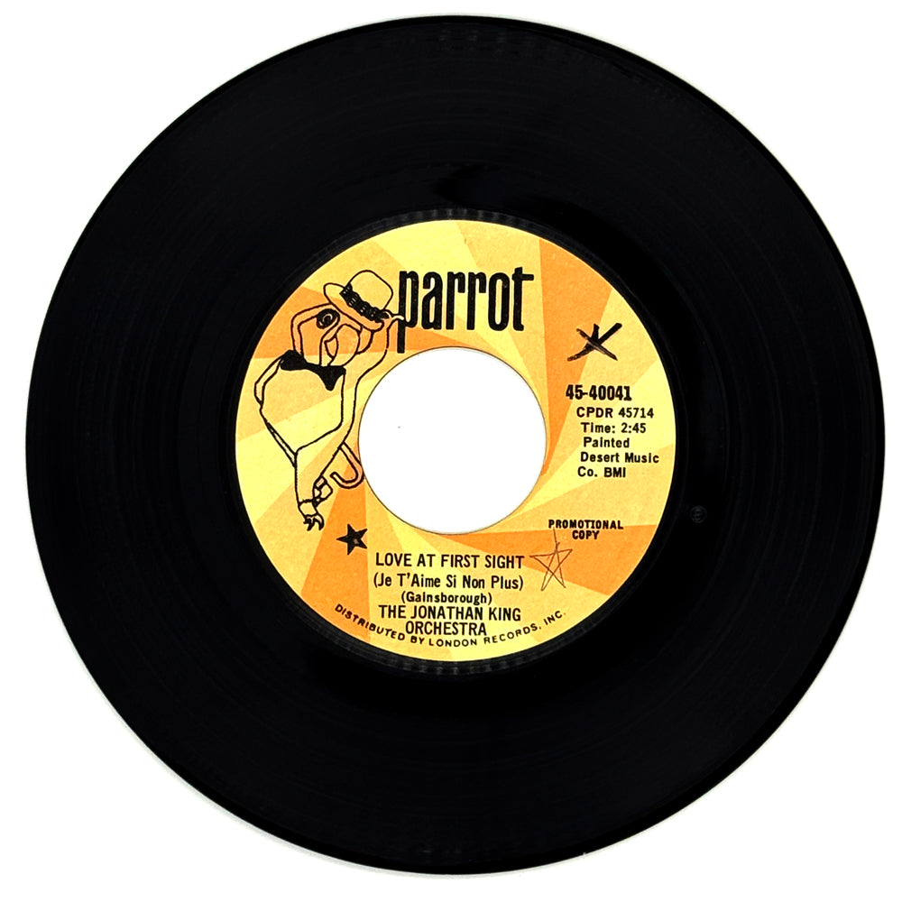 Jonathan King Orchestra, The : LOVE AT FIRST SIGHT (JE T'AIME SI NON PLUS)/ ANOTHER DAY