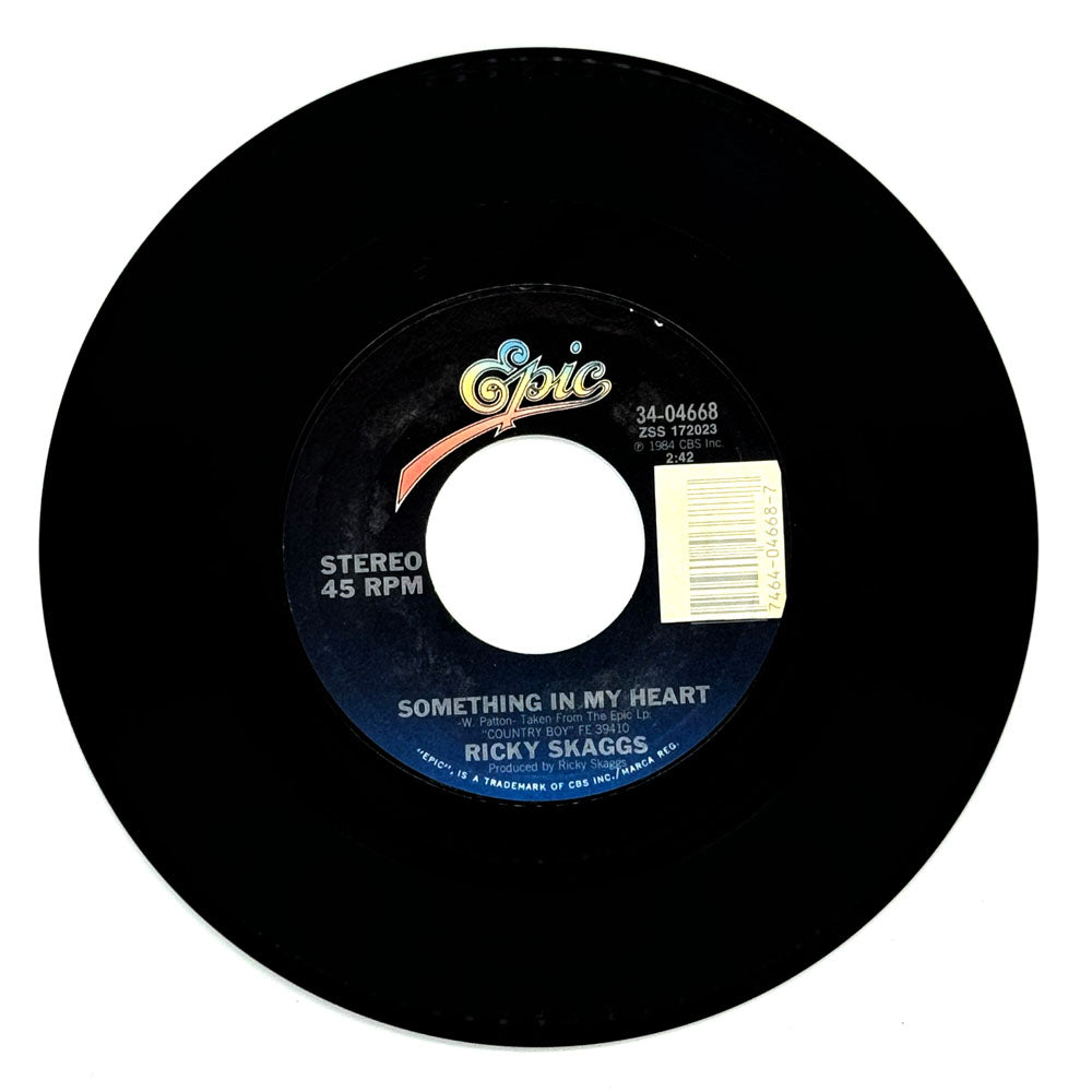 Ricky Skaggs : SOMETHING IN MY HEART/ BABY, I'M IN LOVE WITH YOU