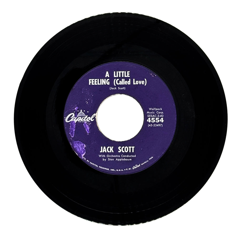 Jack Scott : A LITTLE FEELING (CALLED LOVE)/ NOW THAT I
