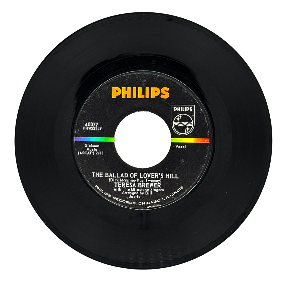 Teresa Brewer with The Milestone Singers : THE BALLAD OF LOVER'S HILL/ NOT LIKE A SISTER