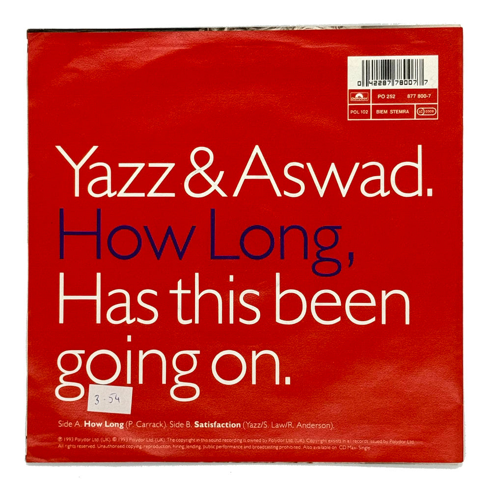 Yazz & Aswad : HOW LONG/ SATISFACTION
