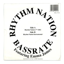 Load image into Gallery viewer, Bassrate feat. Emma James : RHYTHM NATION (7&quot; EDIT)/ RHYTHM NATION (INSTRUMENTAL)
