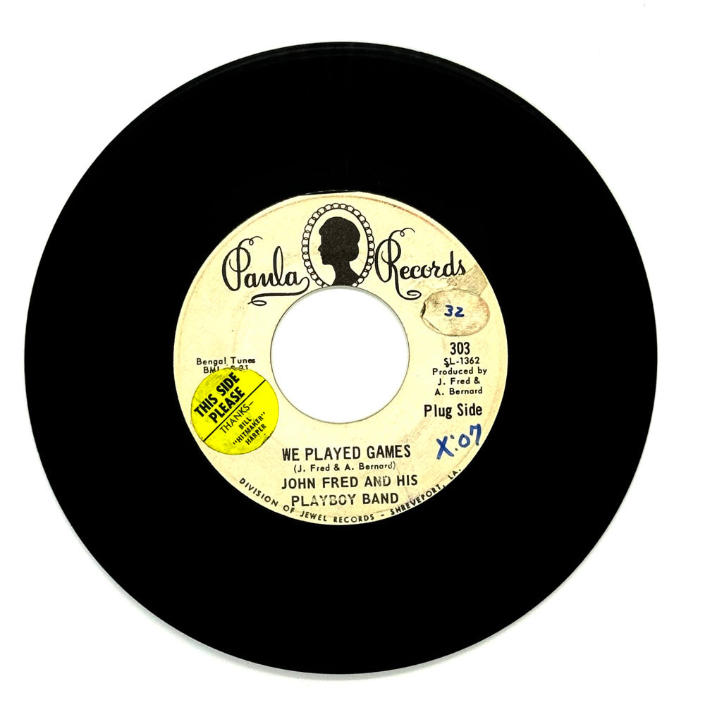 John Fred & His Playboy Band : WE PLAYED GAMES/ LONELY ARE THE LONELY