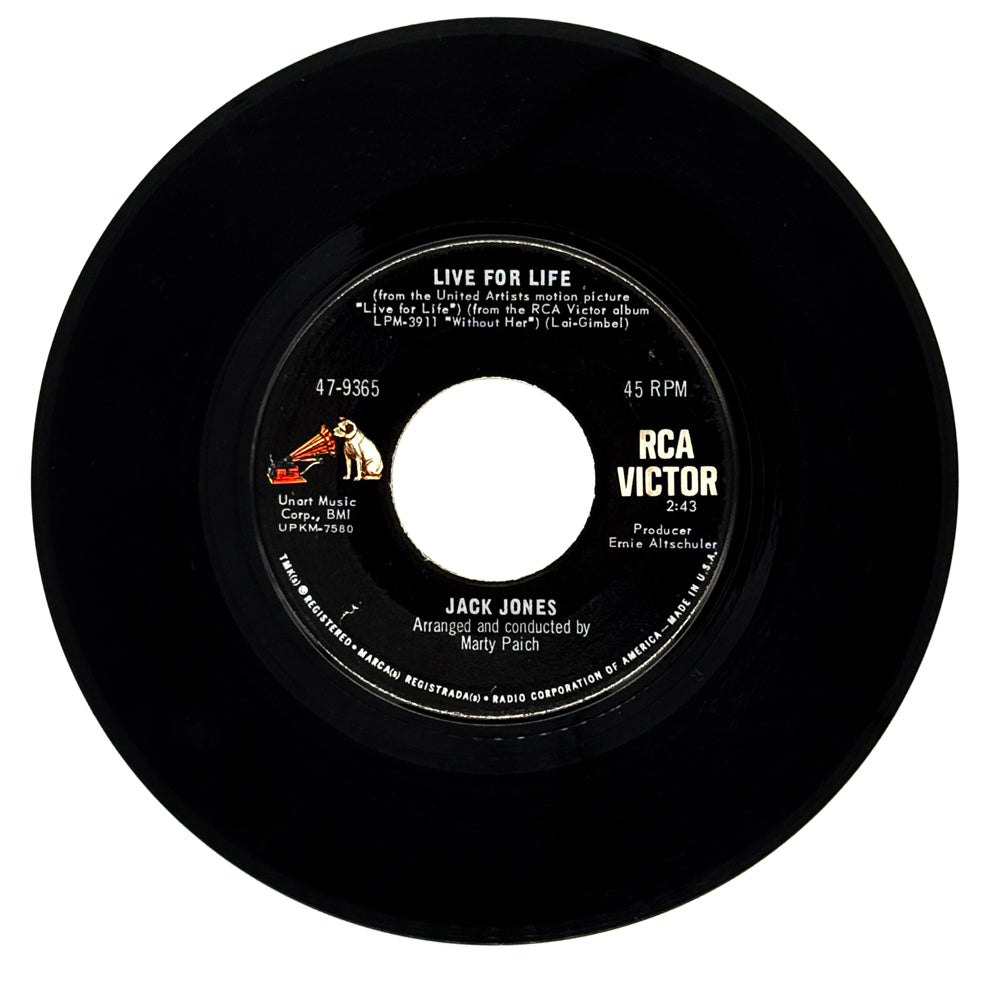 Jack Jones : LIVE FOR LIFE/ THAT TINY WORLD