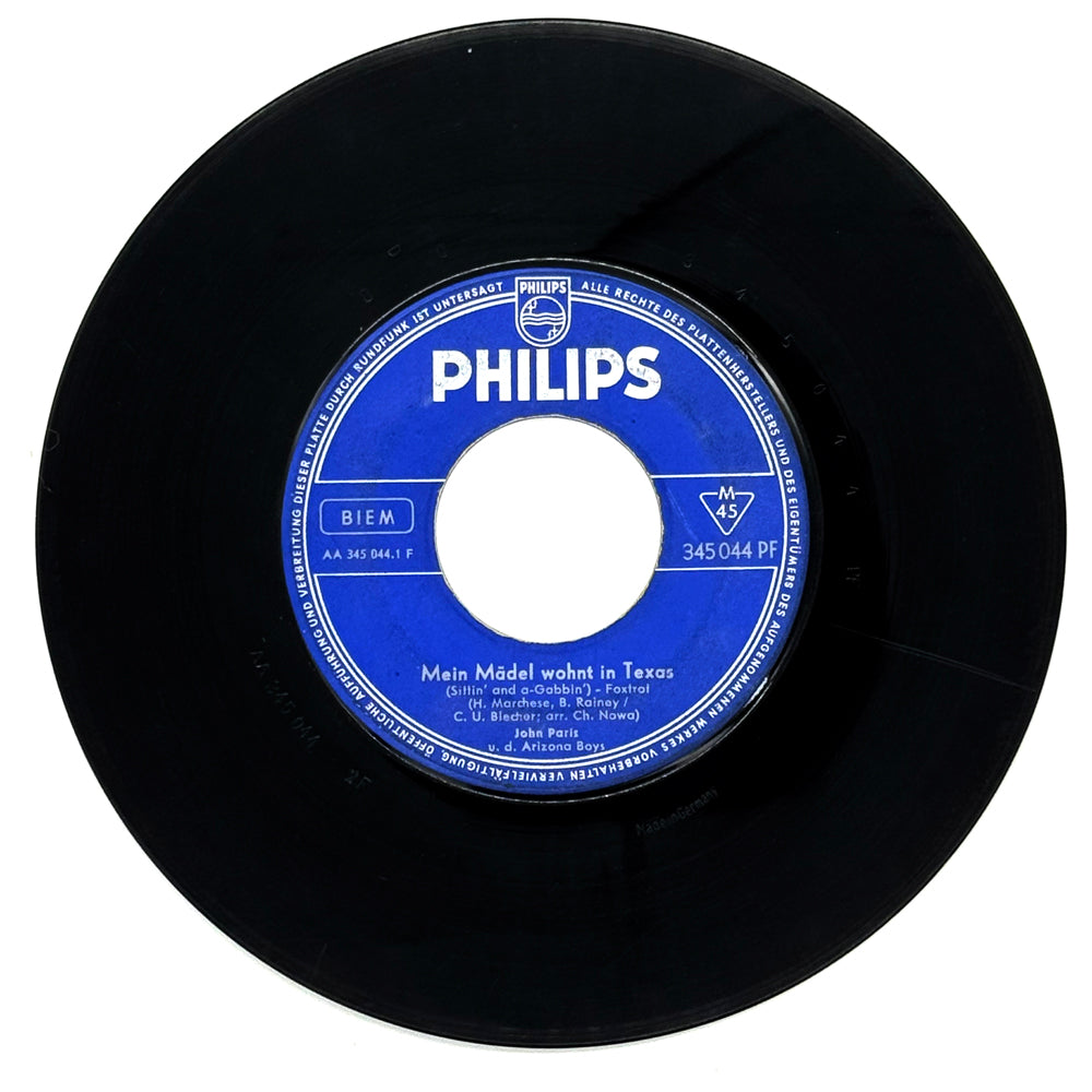 John Paris u.d. Arizona Boys : MEIN MADEL WOHNT IN TEXAS/ ANGELINA (SAG ES HUNDERTMAL)