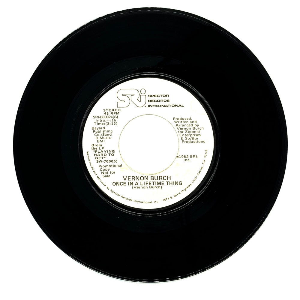 Vernon Burch : ONCE IN A LIFETIME THING/ ONCE IN A LIFETIME THING