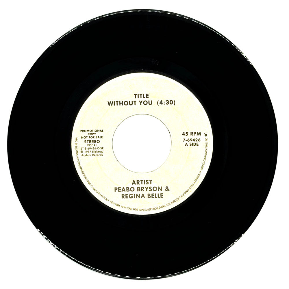 Peabo Bryson & Regina Belle : WITHOUT YOU/ WITHOUT YOU