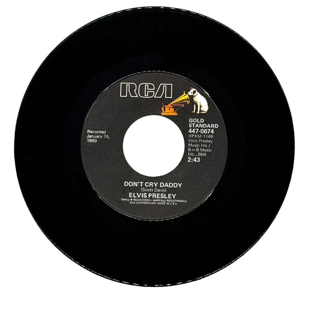 Elvis Presley : DON'T CRY DADDY/ RUBBERNECKIN'