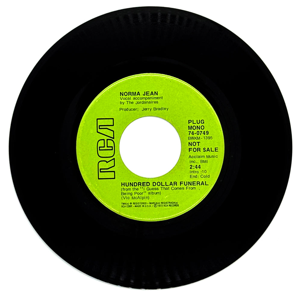 Norma Jean : HUNDRED DOLLAR FUNERAL/ SALLY TRASH
