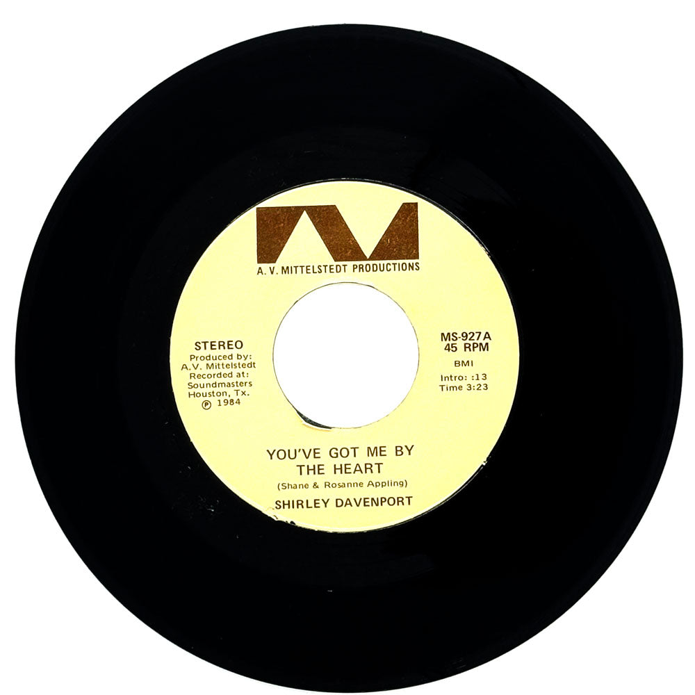 Shirley Davenport : YOU'VE GOT ME BY THE HEART/ IF YOU WAKE UP WITH A HEARTACHE
