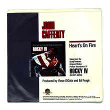 Load image into Gallery viewer, • John Cafferty : HEART&#39;S ON FIRE/ SMALL TOWN GIRL
