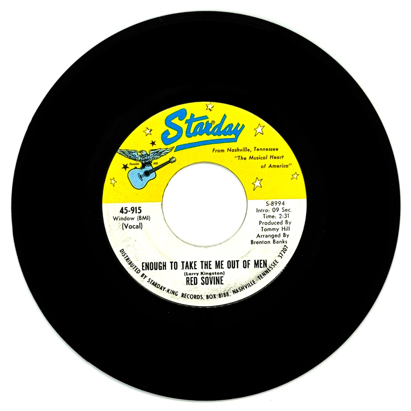 Red Sovine : ENOUGH TO TAKE THE ME OUT OF MEN/ I'M WAITING JUST FOR YOU