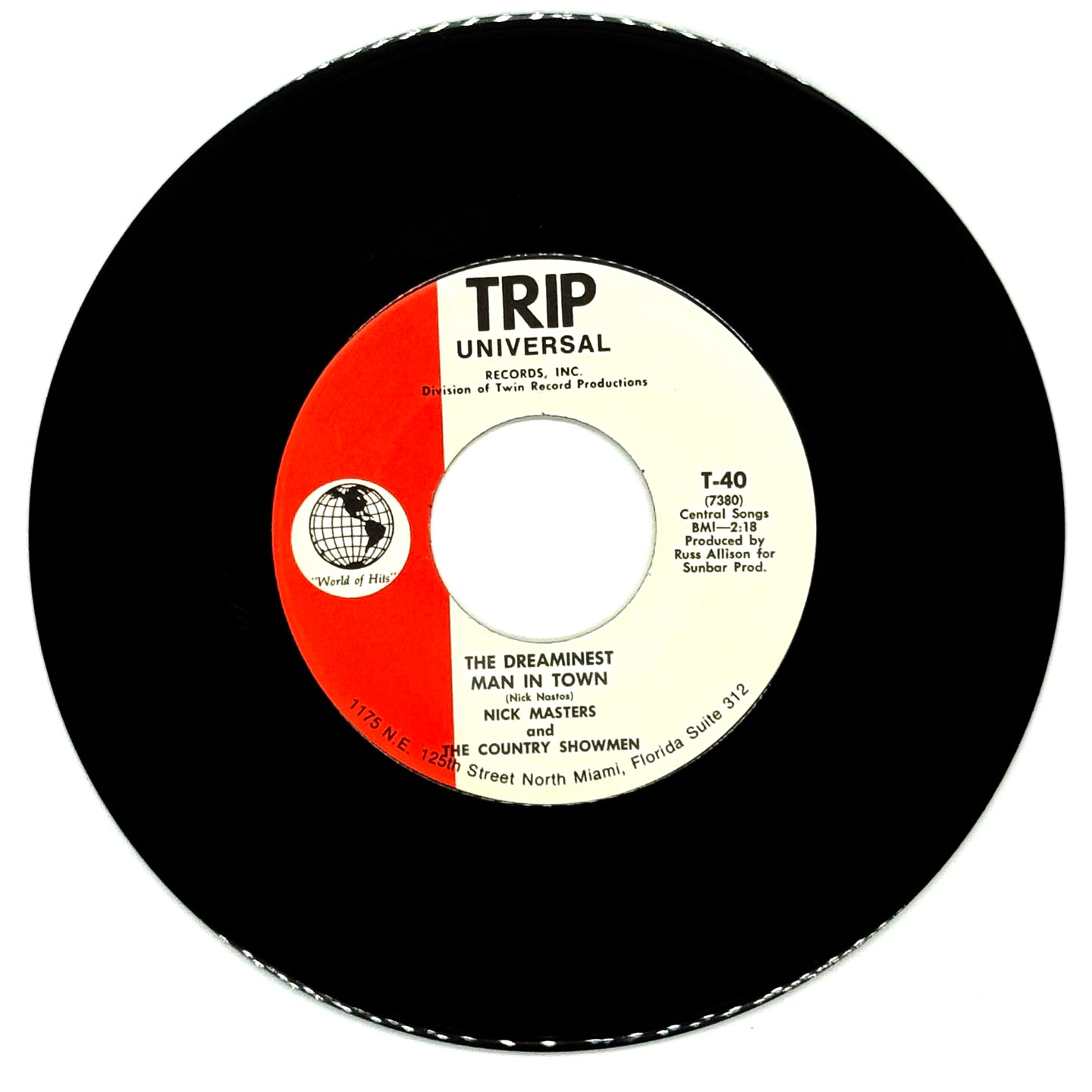 Nick Masters and The Country Showmen : THE DREAMINEST MAN IN TOWN/ GO ON TO PHILADELPHIA
