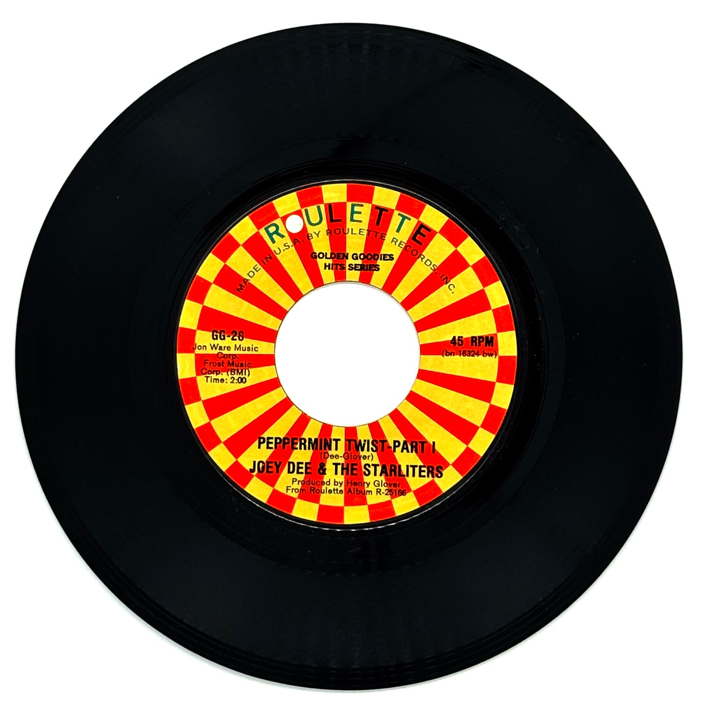 Joey Dee & The Starliters : PEPPERMINT TWIST - PART 1/ PEPPERMINT TWIST - PART 2