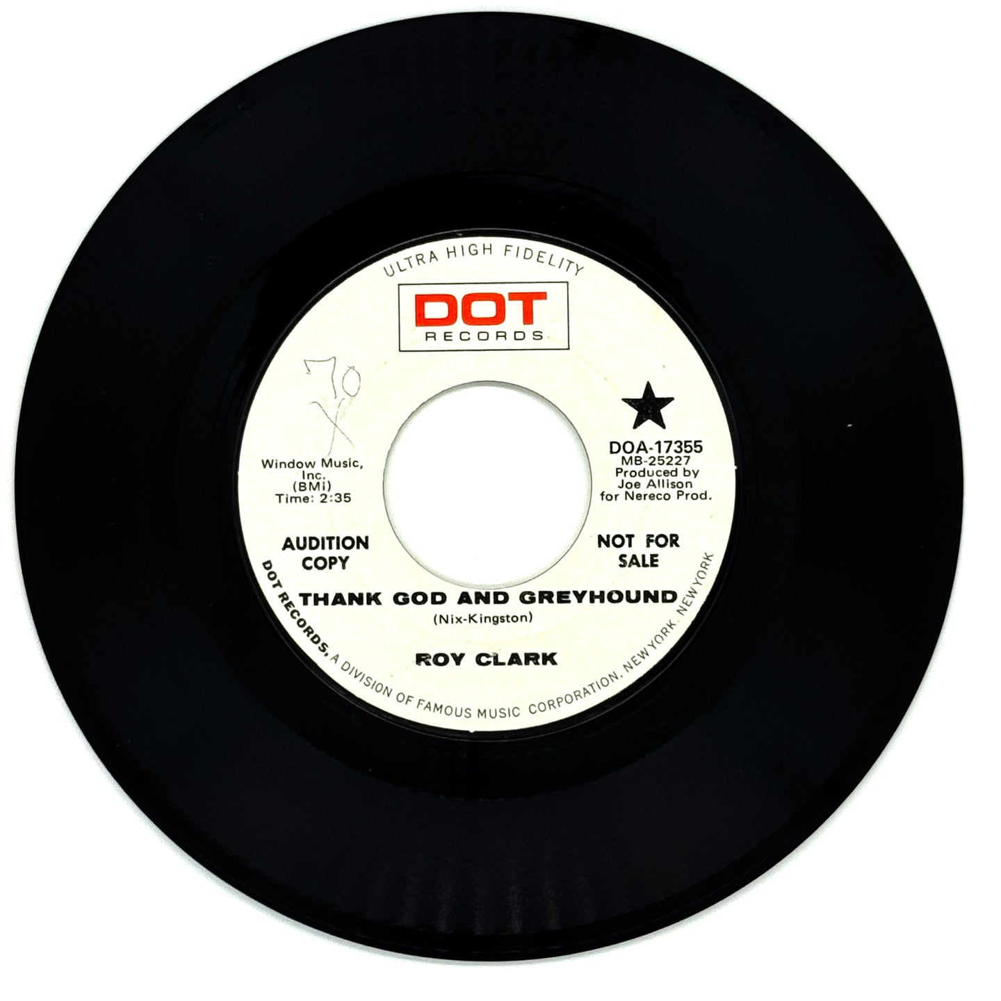 Roy Clark : THANK GOD AND GREYHOUND/ STRANGERS