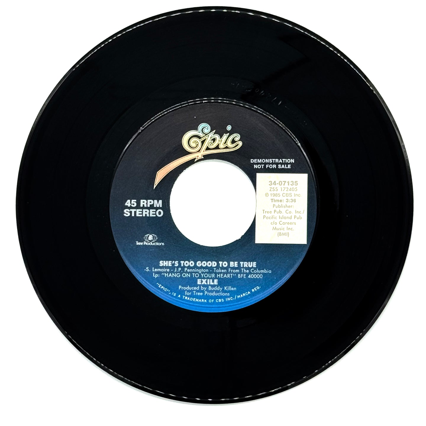 Exile : SHE'S TOO GOOD TO BE TRUE/ SHE'S TOO GOOD TO BE TRUE