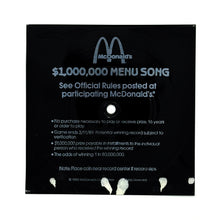 Load image into Gallery viewer, Unknown Artist : MCDONALD&#39;S $1,000,000 MENU SONG
