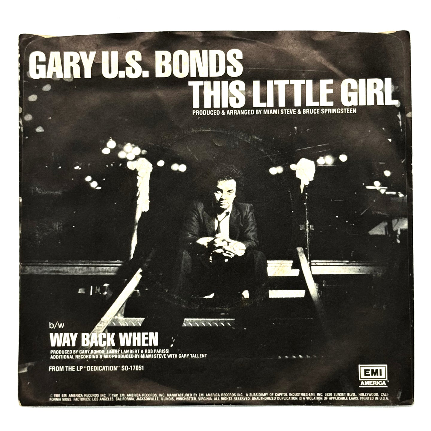 Gary U.S. Bonds : THIS LITTLE GIRL/ WAY BACK WHEN